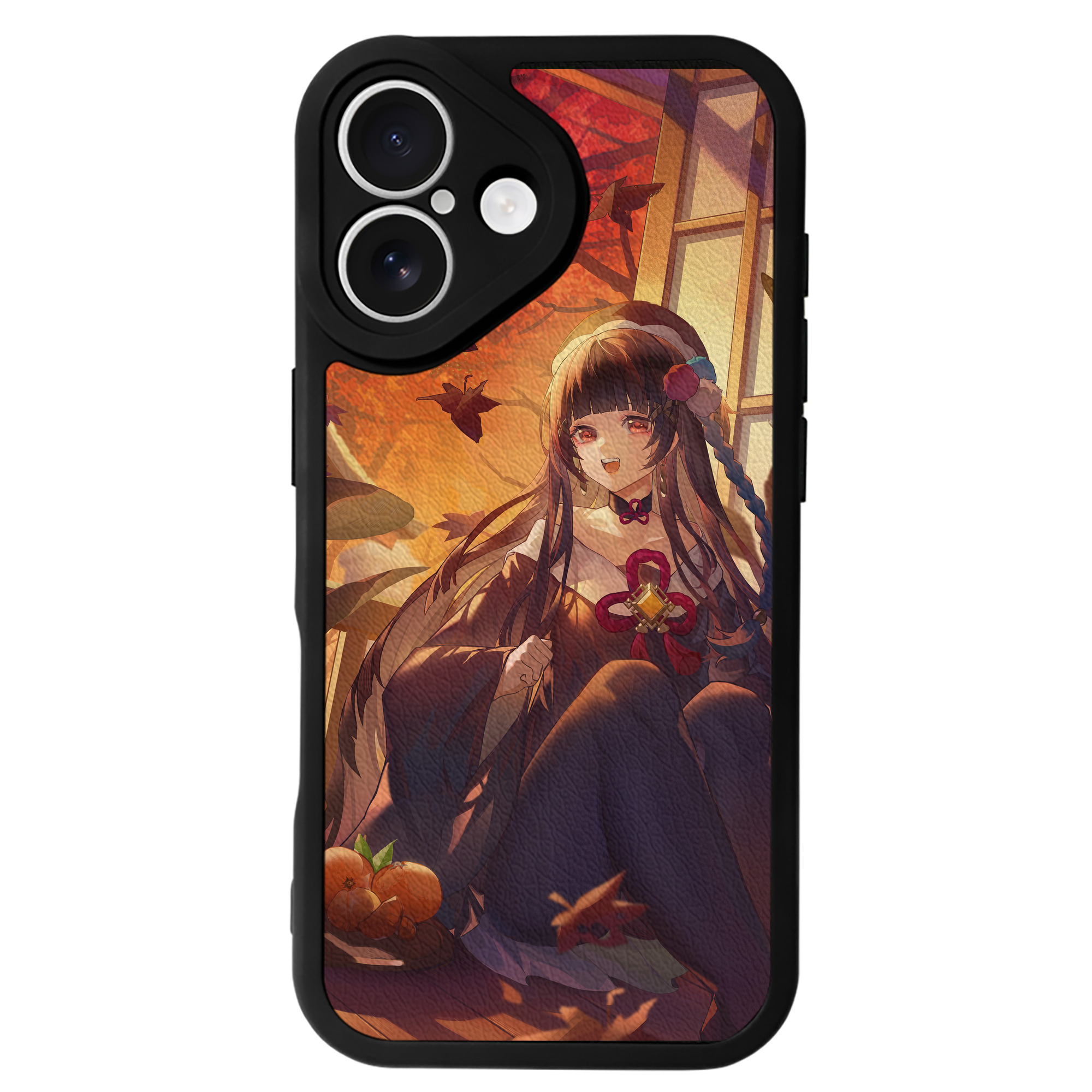 げんし神 genshin 【iPhone 16シリーズ対応】シリコンスマホケース（レザー調） 材質：シリコン
